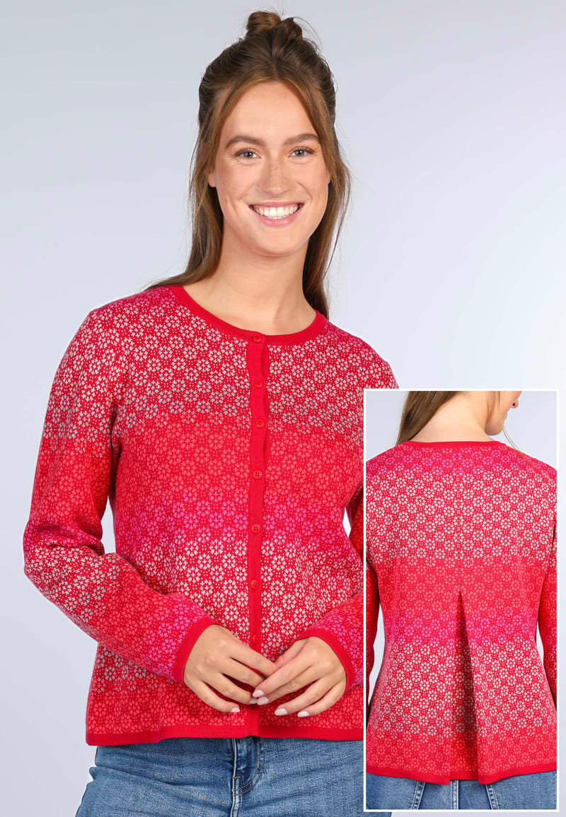 Strickjacke Kadir gradient - rubin