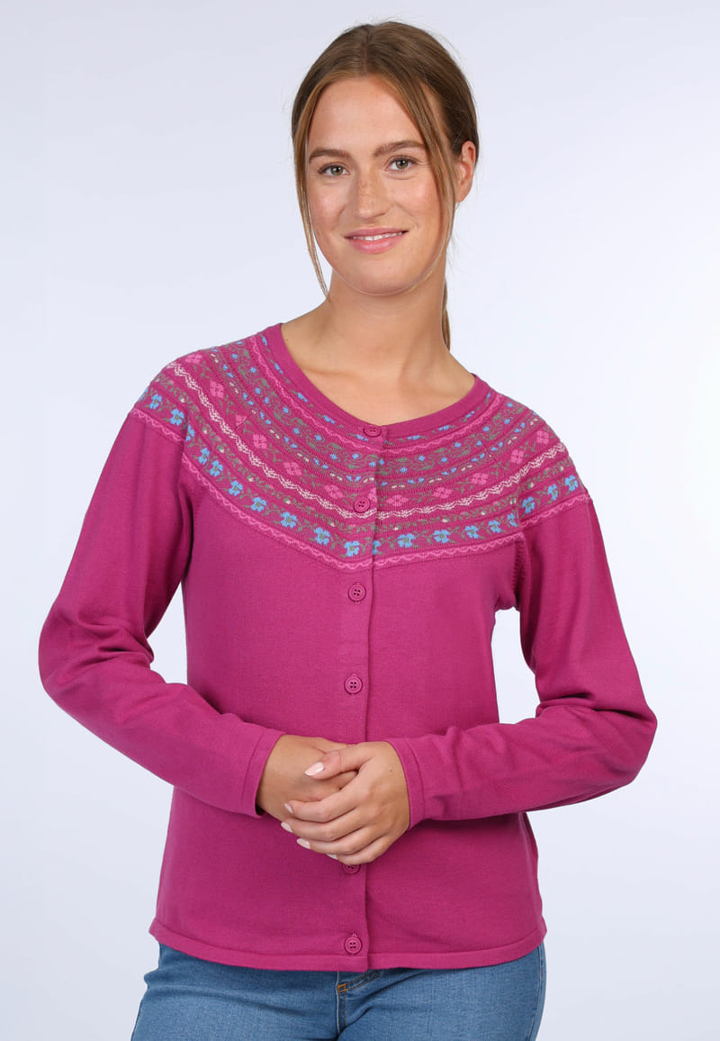 Strickjacke Toanita - raspberry
