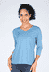 3/4-Arm-Shirt Hellena - blue shadow