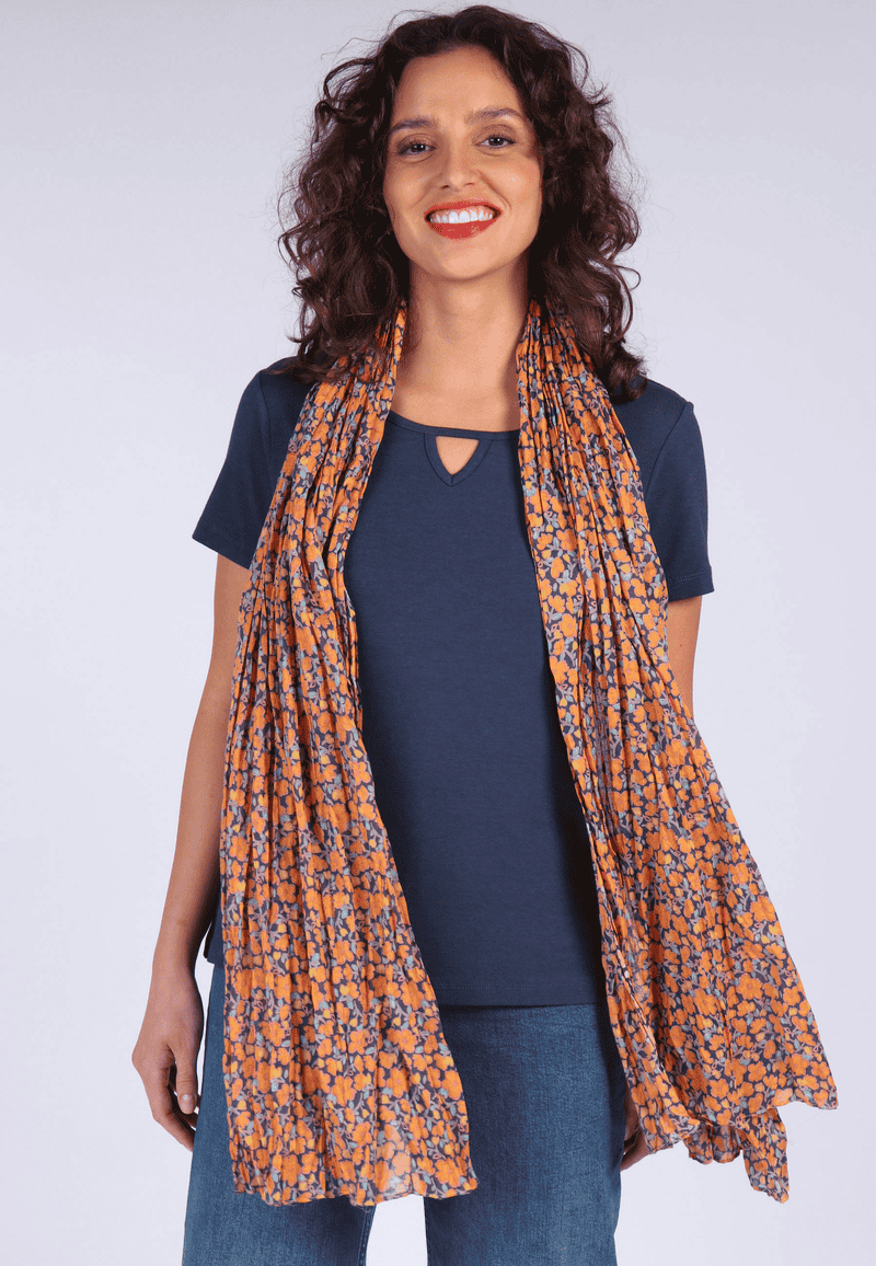 Scarf Sweet sweet jasmine - mango