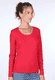 Langarmshirt Malin - rubin