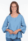 Leinenbluse Dafna - swedish blue