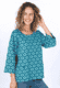 Shirt Katinkali sunflower - ocean