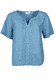 Leinenbluse Muna - swedish blue