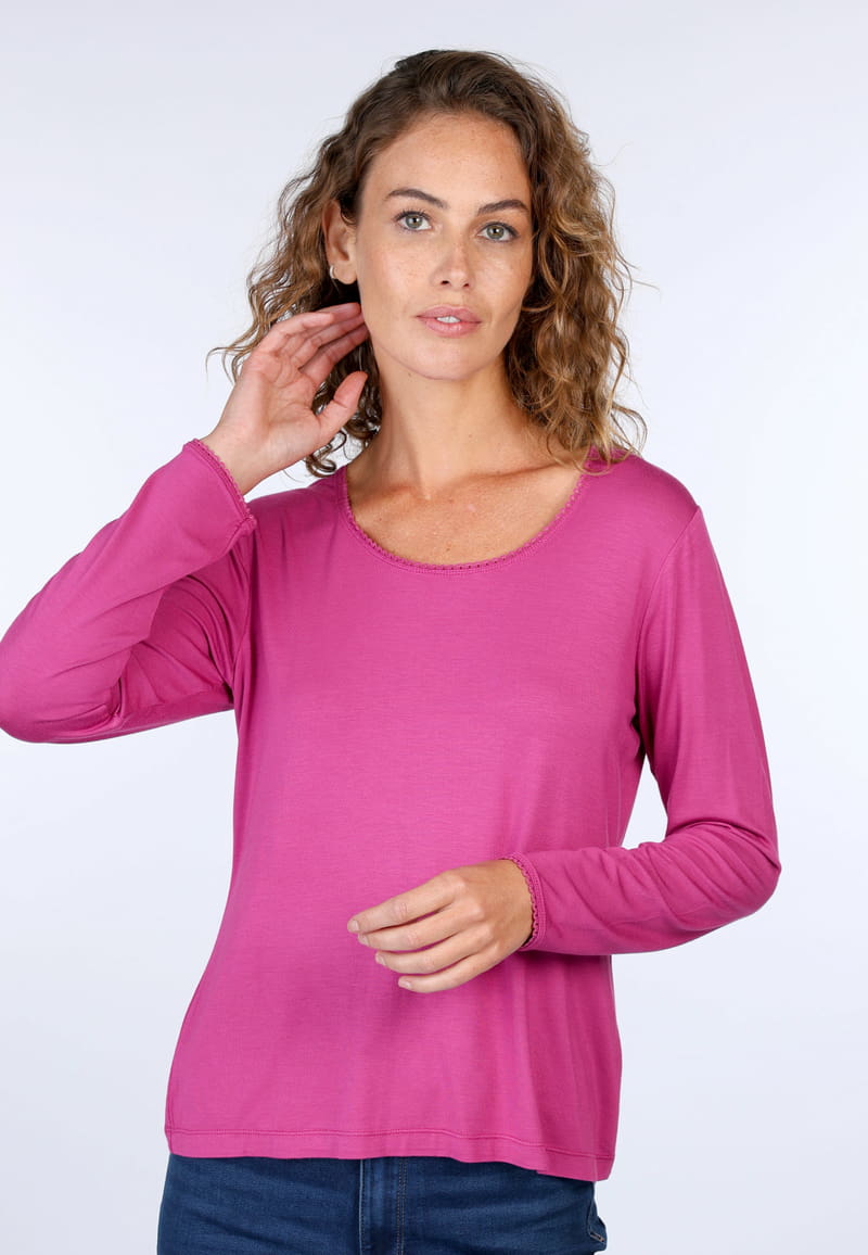 Langarmshirt Philia - raspberry