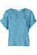 Leinenbluse Arlyn circles - swedish blue
