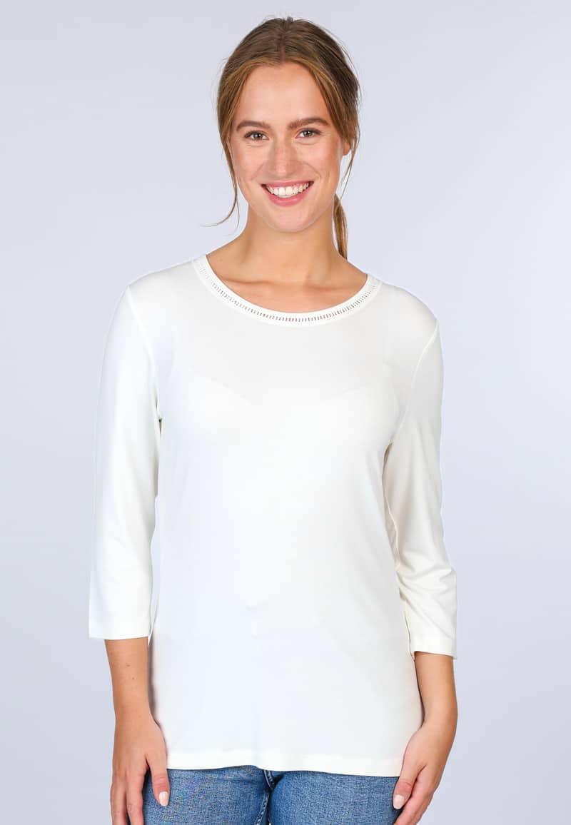 3/4-Arm-Shirt Mabel - ivory