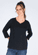 3/4-Arm-Shirt Hellena - black