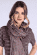 Tuch Geflo geo flower  - plum