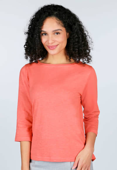 3/4-Arm-Shirt Hemke - sienna