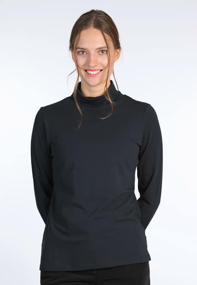 Rollkragenshirt Jessica - black