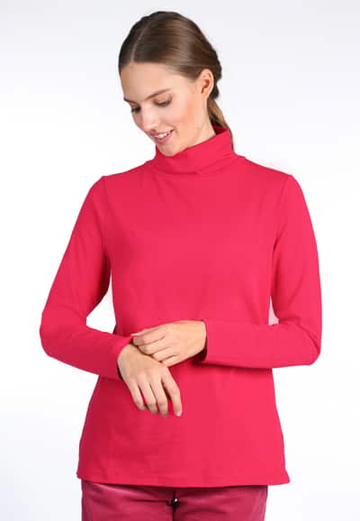 Rollkragenshirt Jessica - cerise