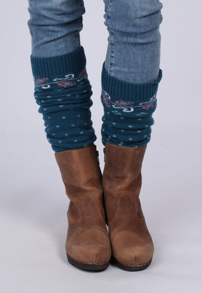 Beinstulpe Lati floral - deep ocean