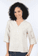 Leinenbluse Emine dancing dot - sand