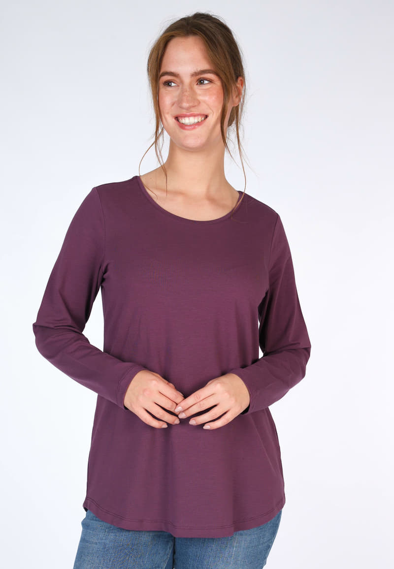 Langarmshirt Nore - plum
