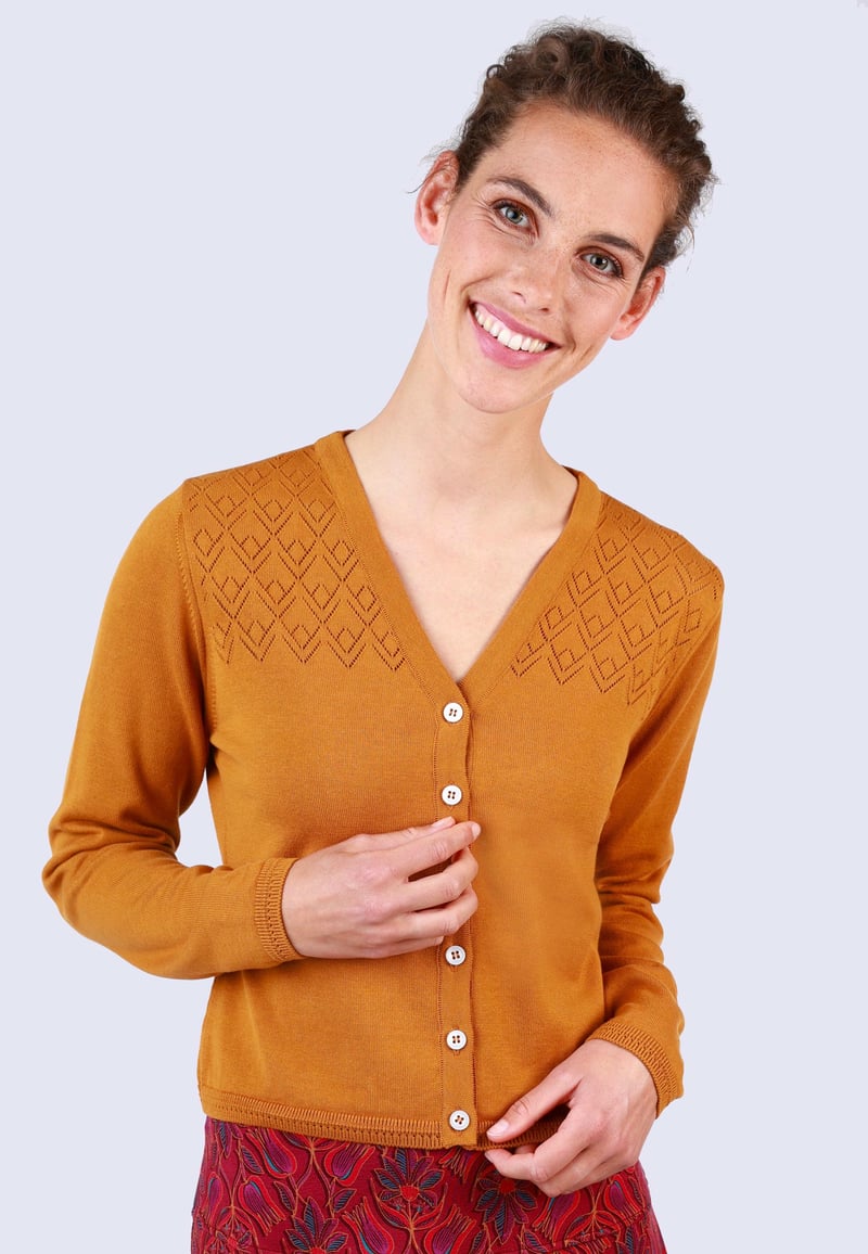 Strickjacke Valea - honey
