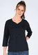 3/4-Arm-Shirt Hellena - black