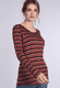 Langarmshirt Vany  - henna